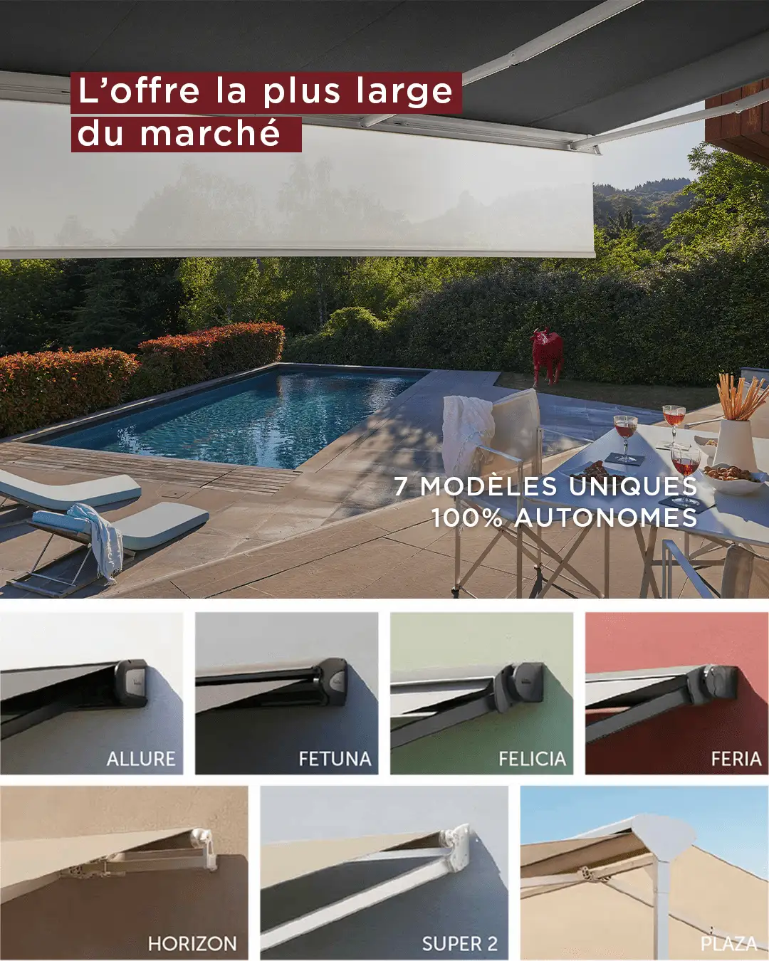 Gamme Franciaflex Quimper Gamme de stores bannes sur-mesure Franciaflex chez ML Solutions